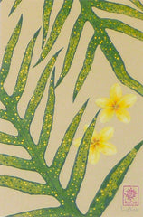 Ferns and Frangipani (plumeria)