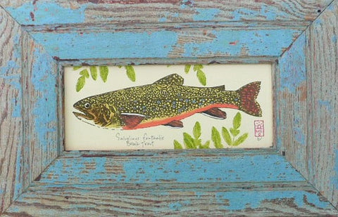 Brook Trout Wood Framed Print