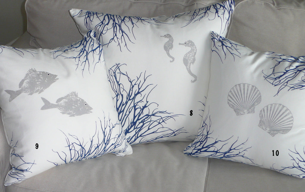 Coral and on sale gray pillows