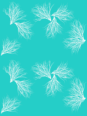 Fabric: Coastal Coral - white on turquoise