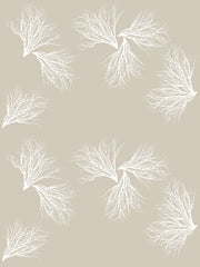 Fabric: Coastal Coral - white on sand