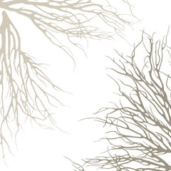 Fabric: Coastal Coral - sand and stone on white