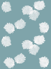 Fabric: Sea fans - white on antique blue