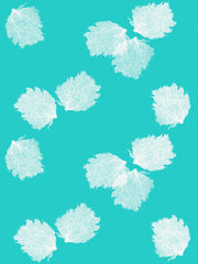 Fabric: Sea fans - white on turquoise