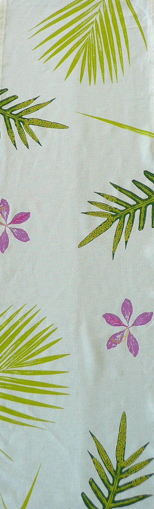 Handprinted Table Linens: Ferns, Palms and Orchids