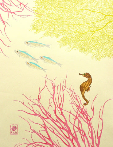 Summer Series: Seahorse and Silversides