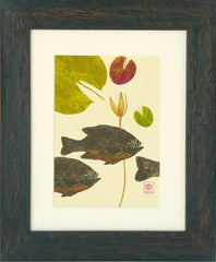 Sunfish and Water lilies: left print