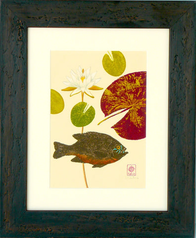Sunfish and Water lilies: right print