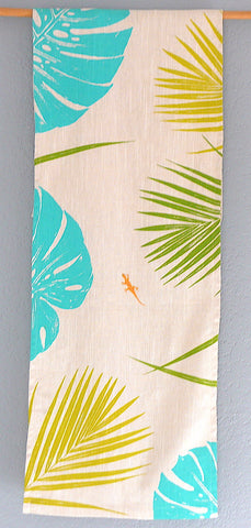 Handprinted Table Linens ~ Tropical color splash